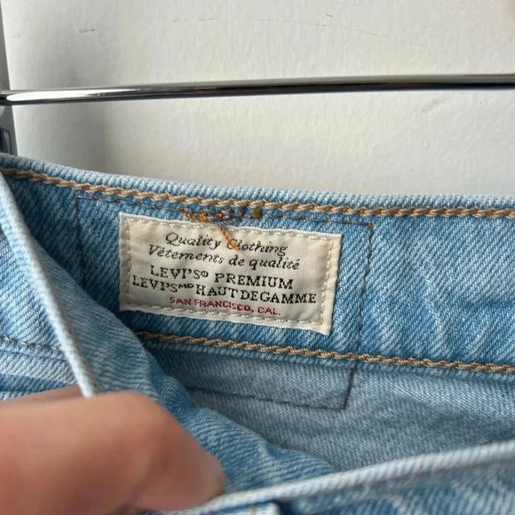 'Levis 70s High Straight  Jean light wash - Picture 6 of 12
